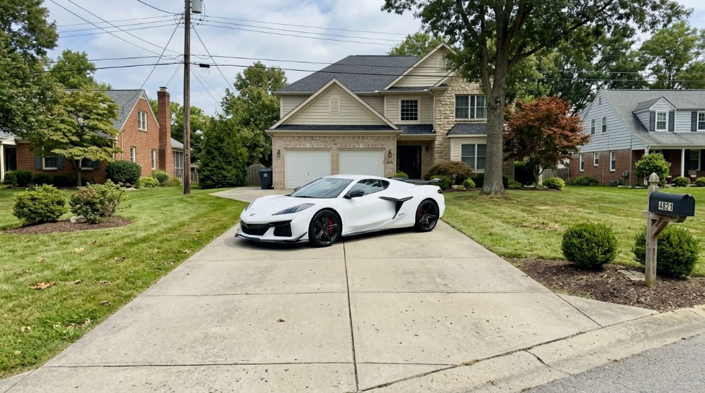 White Corvette Z06 full exterior detail — Round Rock Mobile Detailing